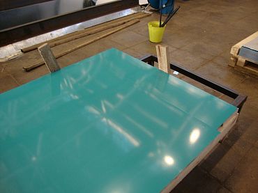 Лист оцинкованный с полимерным покрытием полиэстер 0,4x1250мм RAL 5000 Фиолетово-синий