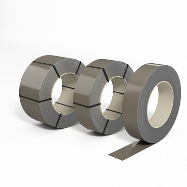 Лента оцинкованная с полимерным покрытием (штрипс) 0,8мм RAL 7048 Перламутровый мышино-серый