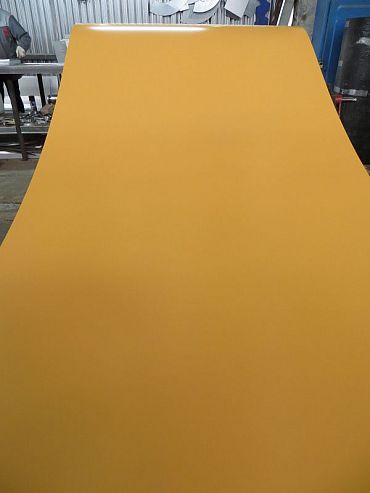 Лист оцинкованный с полимерным покрытием полиэстер 0,65х1250мм RAL 1019 Серо-бежевый